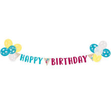 Deko-Set Happy Birthday, Girlande & Ballons