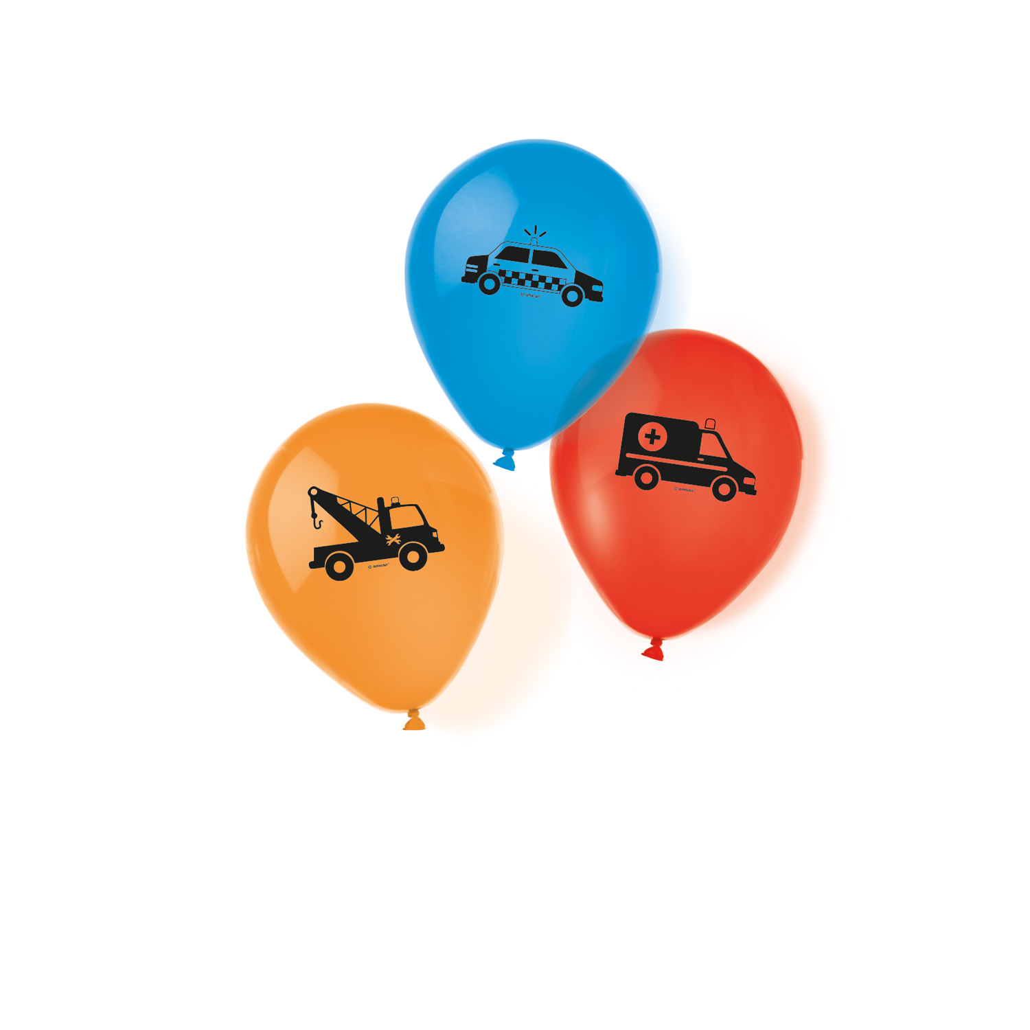 Luftballons, Fahrzeuge im Straenverkehr, 6 Stck