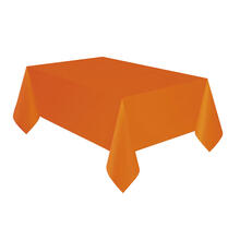 SALE Tischdecke aus Kunststoff, ca. 137x274cm, orange