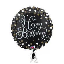 Folienballon Sparkling Happy Birthday, 45 cm