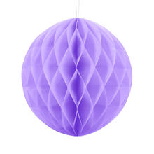 Wabenball / Dekoball aus Papier - Lila / Violett, 40 cm