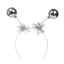NEU Haarreif mit Discokugeln, silber