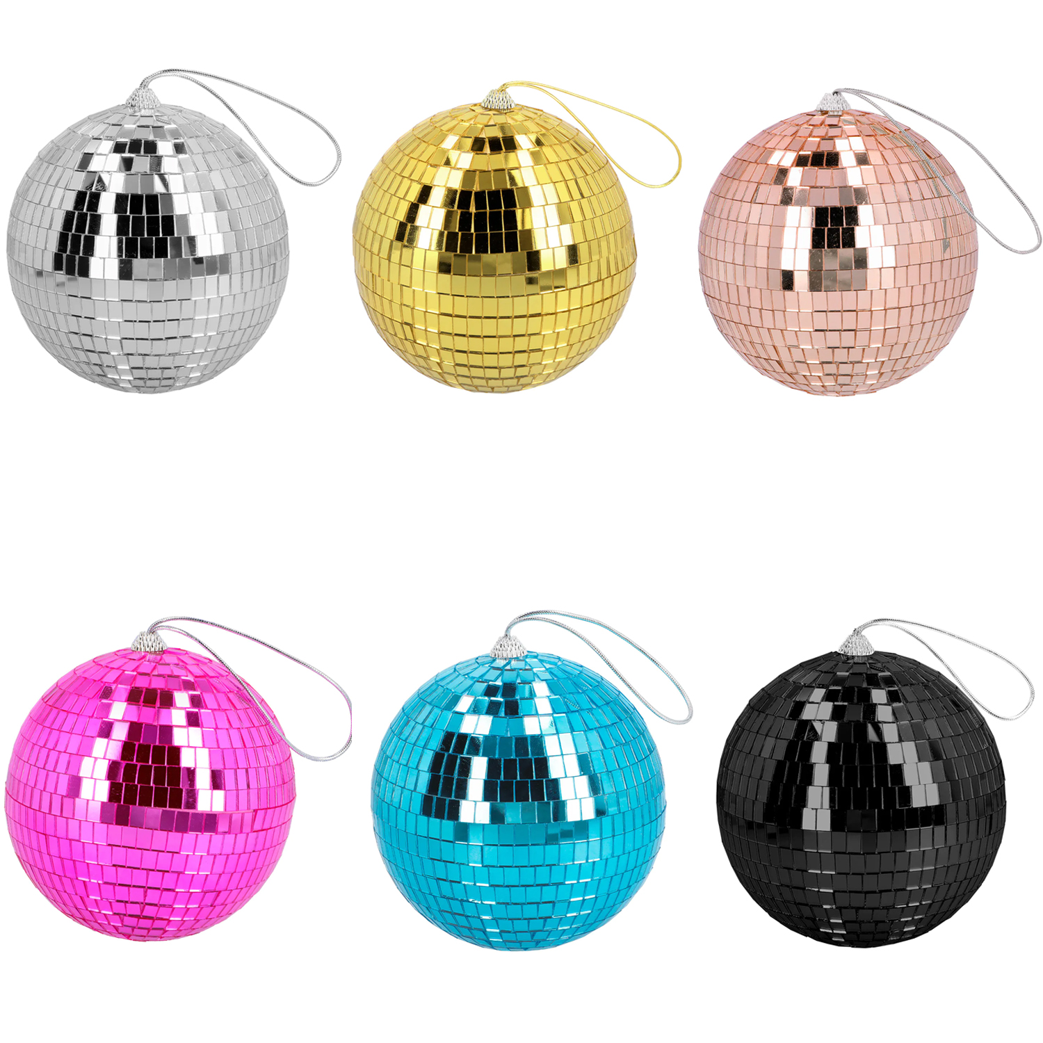 NEU Deko Discokugel 15cm, mit Aufhänger - verschiedene Farben
