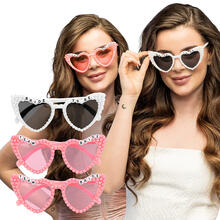 NEU Brillen-Set Bride to be, 3 St�ck, wei� und Rosa