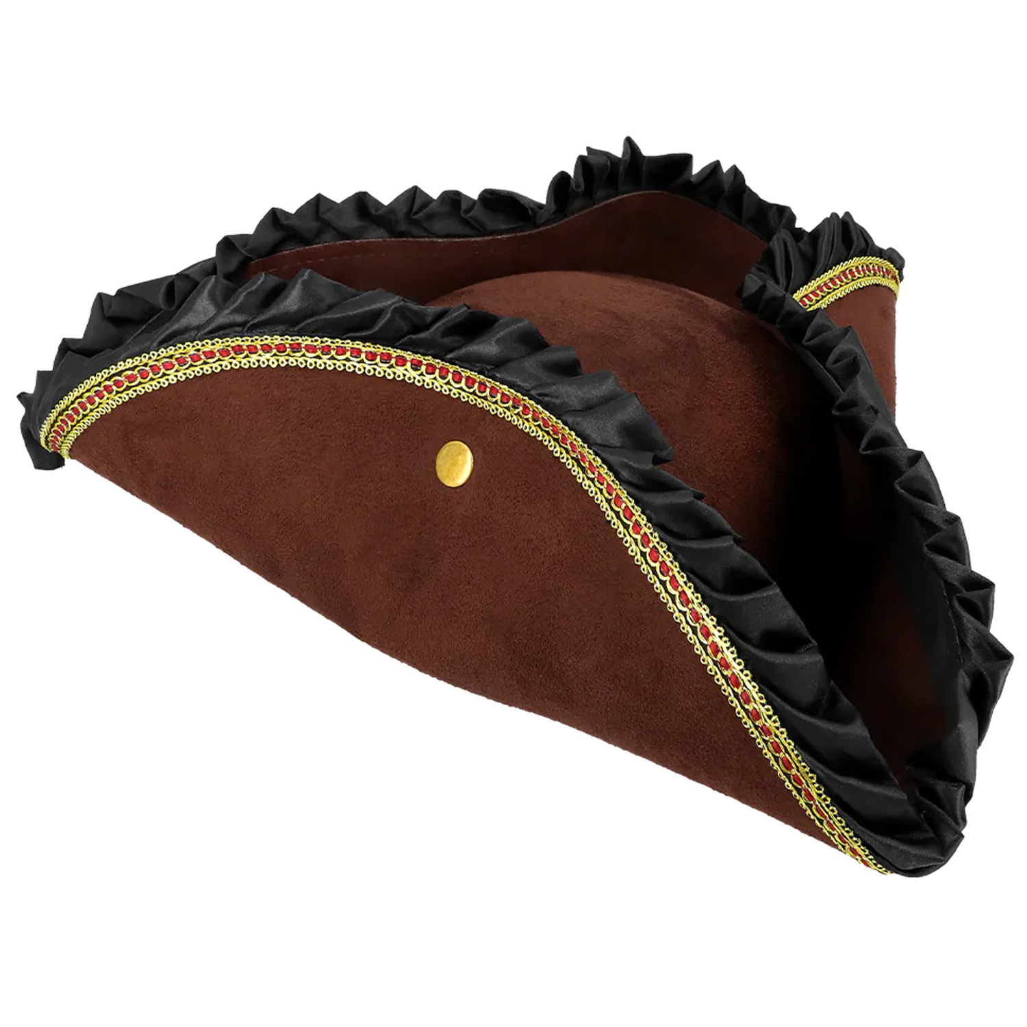 NEU Piratenhut Evalyn in Velourslederoptik, braun