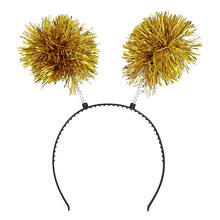 NEU Haarreif mit goldenen Pompons