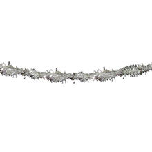 Girlande kurze Fransen, silber 4 m