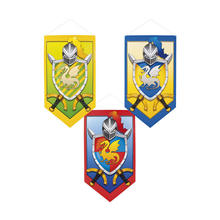 SALE Wand-Deko Ritter & Drachen, 1 Stk. 45 x 25 cm