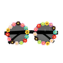 NEU Brille Hippie Flowers mit Blumen