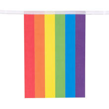 NEU Fahnenkette Regenbogen Pride aus Papier, 3m