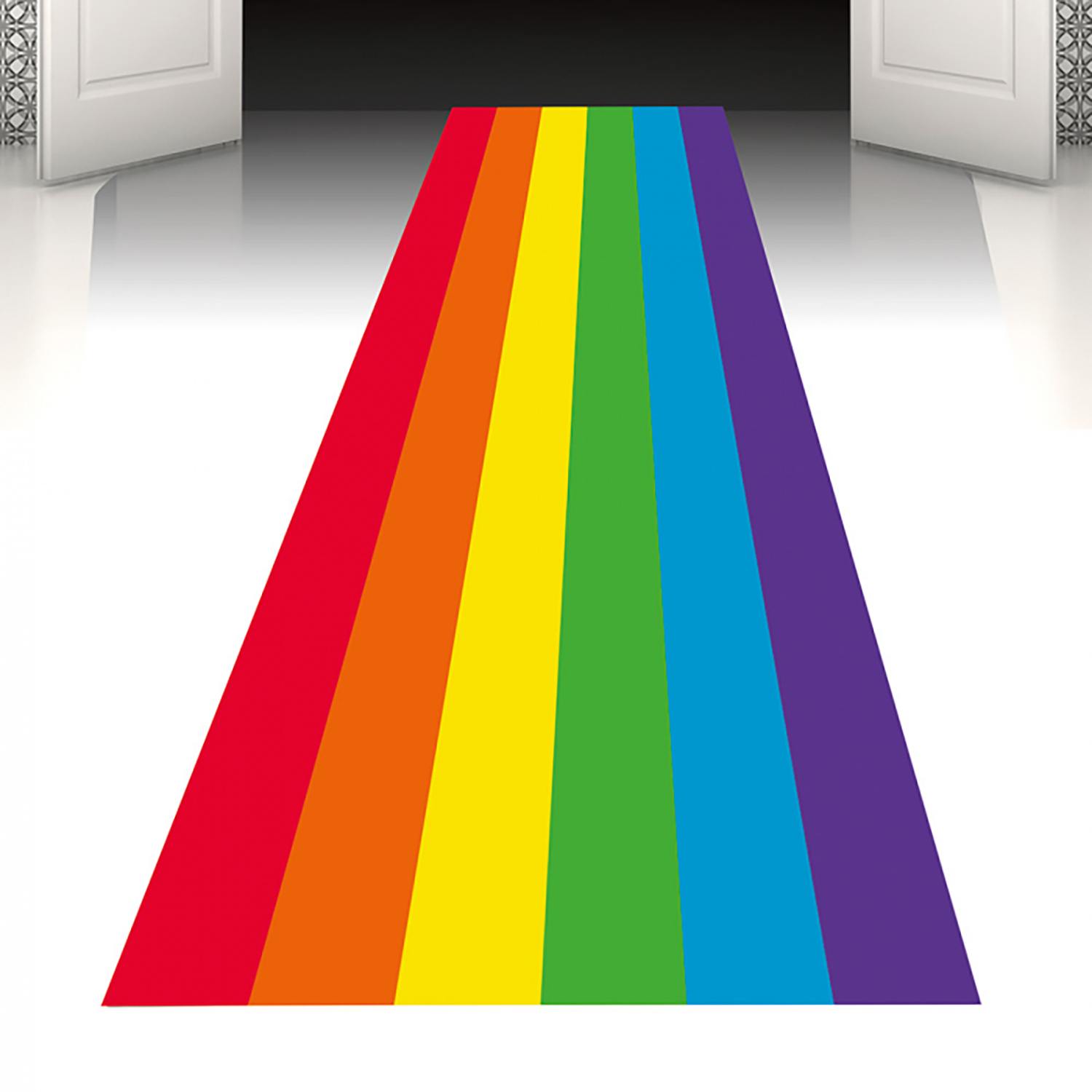 NEU Lufer aus bedruckter Folie, Regenbogen, 450x60cm