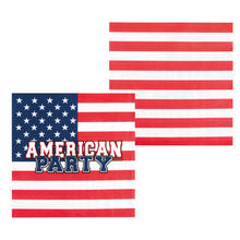 SALE Servietten USA Party, 12 Stck, ca. 33cm
