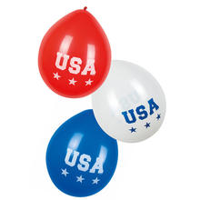 Ballons USA Party, Latex, 6 Stck, 25cm