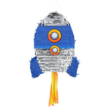 NEU Pinata Rakete fr Kindergeburtstage, 28x8x38cm