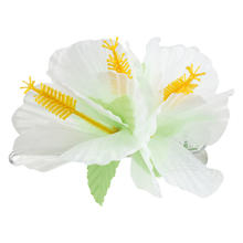 SALE Haarspange Hibiscus, wei