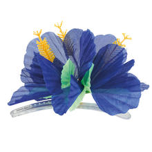 SALE Haarspange Hibiscus, blau