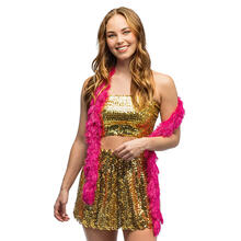 NEU Federboa Flair, pink, ca. 180cm lang, 60g