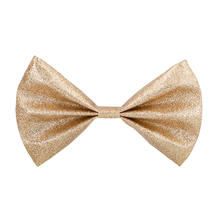 Fliege mit Glitter, Champagner-Gold