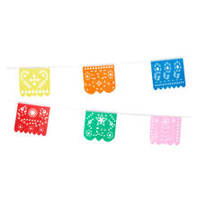 SALE Fahnenkette Fiesta, bunt, 6m aus Kunststoff, Mexico