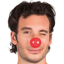 Nase Clown aus Plastik, 24 Stück, rot PREISHIT