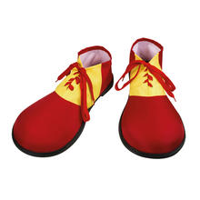 Schuhe Clown, rot-gelb, Einheitsgröße