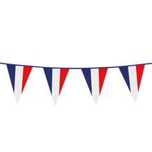 SALE Flagge am Stab Frankreich, 76 cm, Polyester - Partybedarf