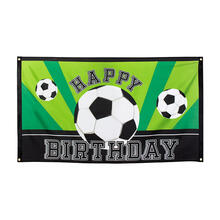 SALE Fahne Fuball Happy Birthday, ca. 90x150cm