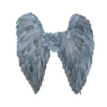 Flügel Engel grau, 65x65 cm