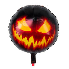 NEU Folienballon Halloween-K�rbis, ca. 45cm, schwarz