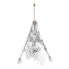 NEU Halloween-Deko Hngendes Skelett, ca. 140cm, mit Befestigungs-Strick
