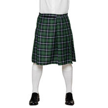 Schottenrock Tartan mit Tasche, grn, lang