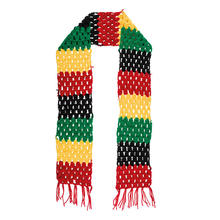 SALE Schal Rasta, rot/grn/gelb/schwarz, 180 cm