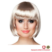 Percke Damen Foxy Bob, Pagenkopf mit Pony, Cabaret, platin - SPARPACK mit 12 Stck