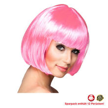 Percke Damen Foxy Bob, Pagenkopf mit Pony, Cabaret, pink - SPARPACK mit 12 Stck