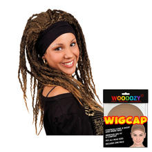 Perücke Damen Emily mit Stirnband, braun - mit Haarnetz