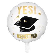 NEU Folienballon Graduation Yes you did it, ca. 45cm