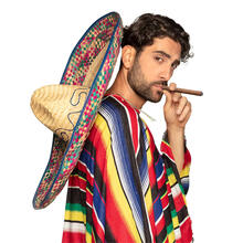 Sombrero Enrique mit Stickerei, Mosaikmuster