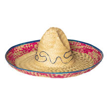 Hut Palmbltter-Sombrero mit Stickerei, ca. 52cm