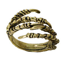 SALE Ring, Goldoptik, in Form einer Skeletthand, Einheitsgre