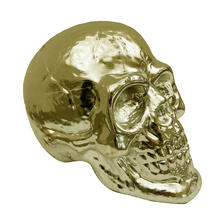 SALE Totenschdel / Totenkopf, Goldoptik, Gre ca. 17 cm x 11,5 cm x 13,5 cm