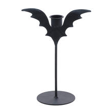 SALE Fledermaus Kerzenstnder aus schwarzem Metall, Gre ca. 14 cm x 8,5 cm x 19,5 cm