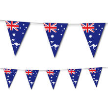 Wimpelkette Australien, 10 Flaggen, 20x30 cm