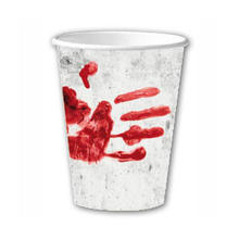 SALE Becher, recycelbar aus Pappe, Bluthand, 10 Stk., 0,2 ltr.