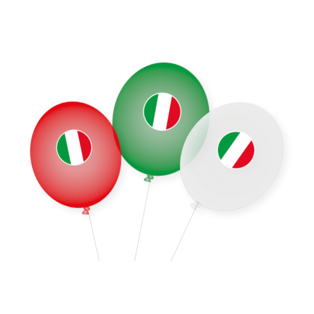 NEU Latexballons Italien, 9 Stück
