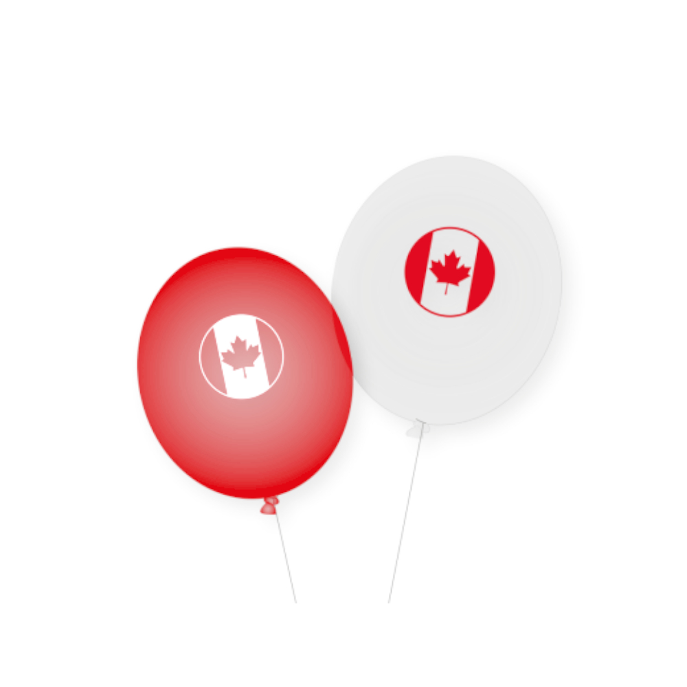 NEU Latexballons Kanada, 8 Stck
