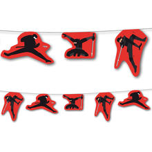 SALE Wimpelkette Ninja K�mpfer, 3,5 m