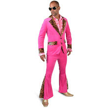 NEU Herren-Kostm Samt-Anzug pinker Pimp, Gr. S