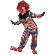 NEU Kinder-Kostüm Horror-Clown Pepe, Jumpsuit mit Kragen, Gr. 104-116
