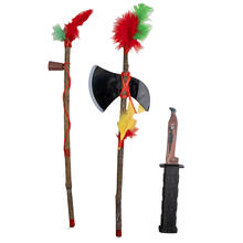 Indianer-Set 3-teilig, Tomahawk, Pfeife, Messer