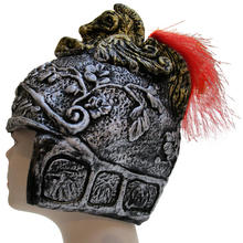 SALE Helm Rmer mit rotem Federbusch